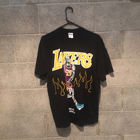 Warren Lotas Lebron Lakers Tee Size L - Picture 1 of 3